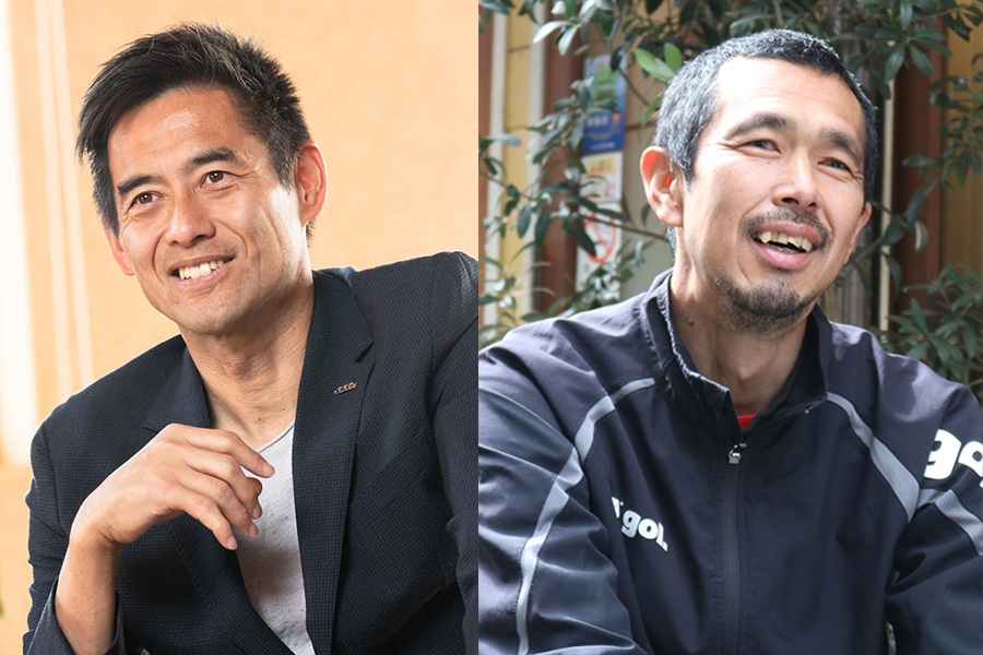 元サッカー日本代表の川口能活氏（左）と久保竜彦氏