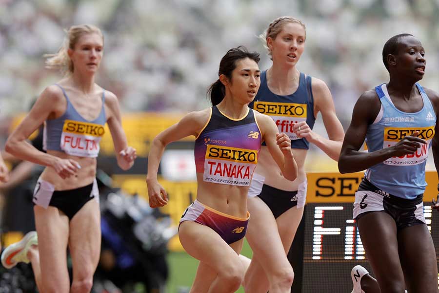 セイコーゴールデングランプリ、女子1500メートルで4位だった田中希実【写真：奥井隆史】