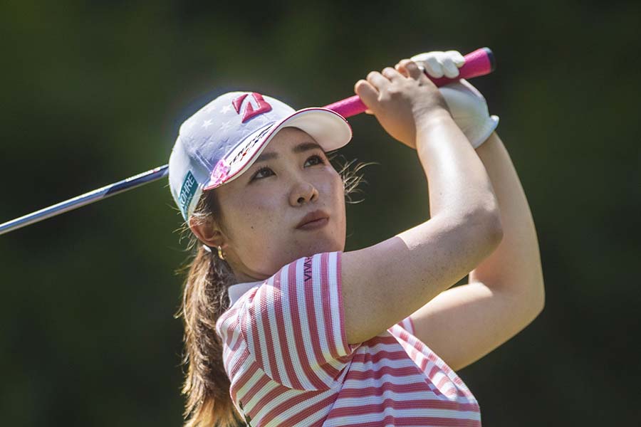 米女子プロゴルフツアーで大逆転の4強入りを果たした古江彩佳【写真：AP】