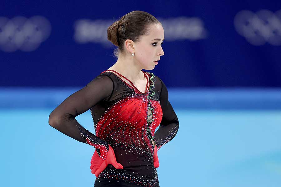今年2月の北京五輪、15歳で出場していたカミラ・ワリエワ【写真：Getty Images】