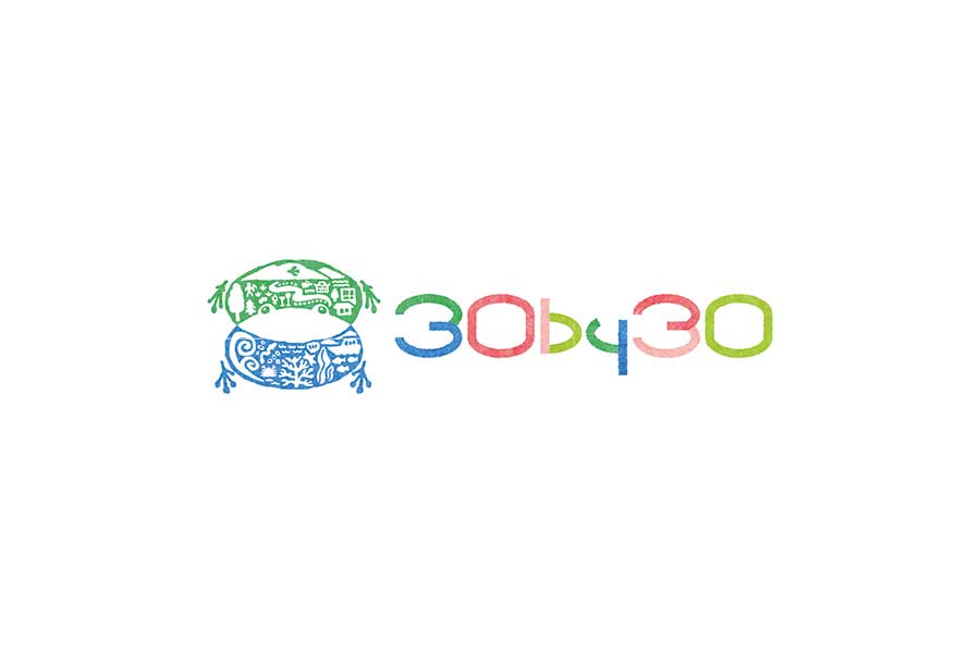 「生物多様性のための30by30アライアンス」のロゴ【写真：球団提供】