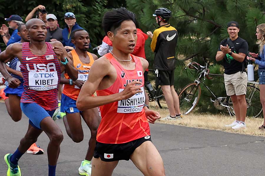 世界陸上、男子マラソンで13位だった西山雄介【写真：Getty Images】