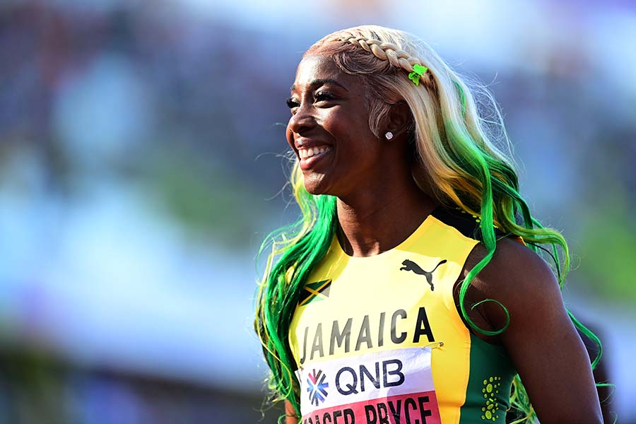 世界陸上、女子100メートルで決勝進出を決めたジャマイカのシェリーアン・フレイザープライス【写真：Getty Images】