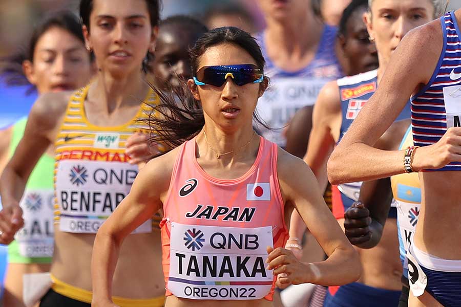 世界陸上、女子5000メートルで決勝進出を決めた田中希実【写真：Getty Images】