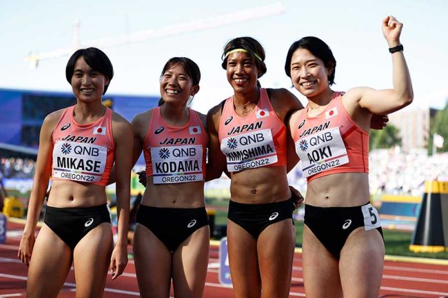 400mリレー日本女子、11年ぶり日本新43秒33も組7着で予選敗退「世界と