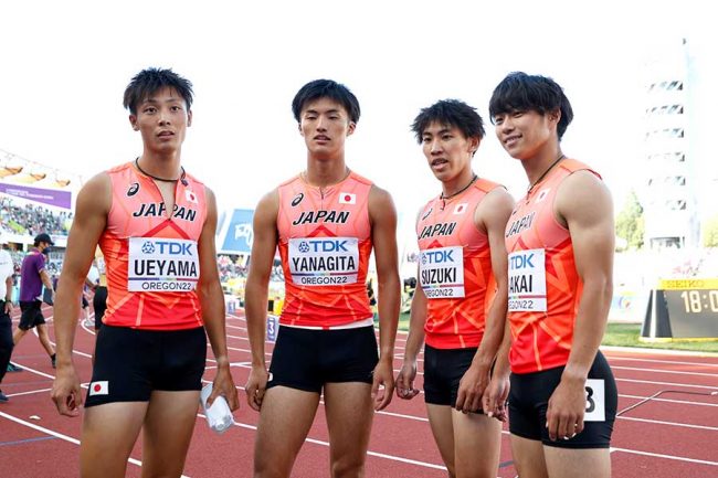 400mリレー日本男子、バトンミス失格で予選敗退 3大会連続メダルならず