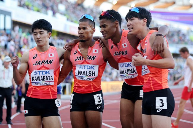 世界陸上】1600mリレー日本男子、アジア新で歴代最高4位の大健闘