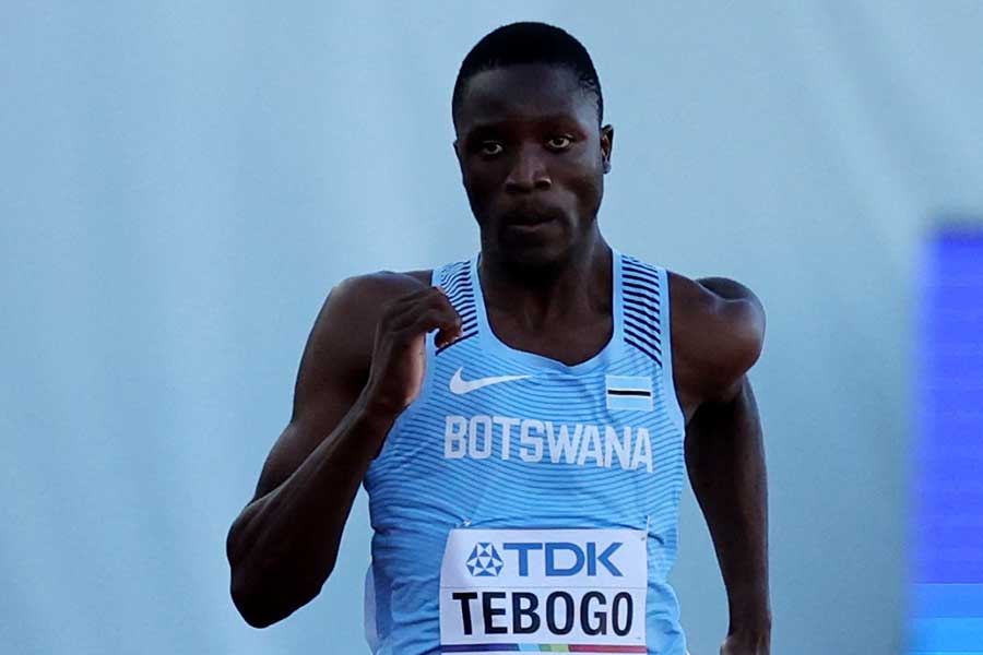 ボツワナの19歳レツィレ・テボゴが9秒91で優勝した【写真：ロイター】