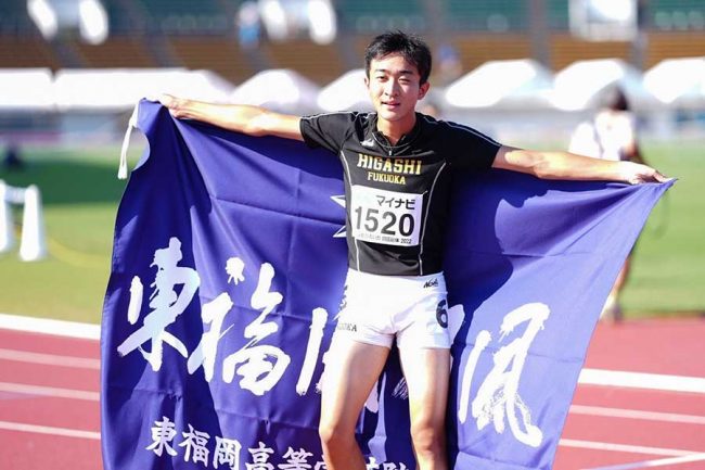 スポーツ名門校・東福岡の3年生 冨永湧平が男子400mV、普段から「ライバル意識がある」 | THE ANSWER