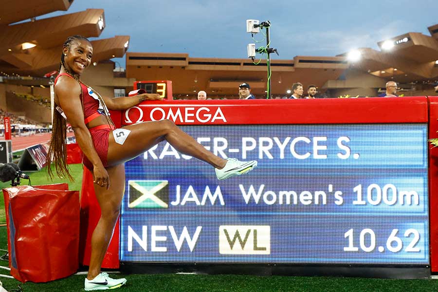 DL第10戦女子100メートルで圧勝したシェリーアン・フレイザープライス【写真：ロイター】
