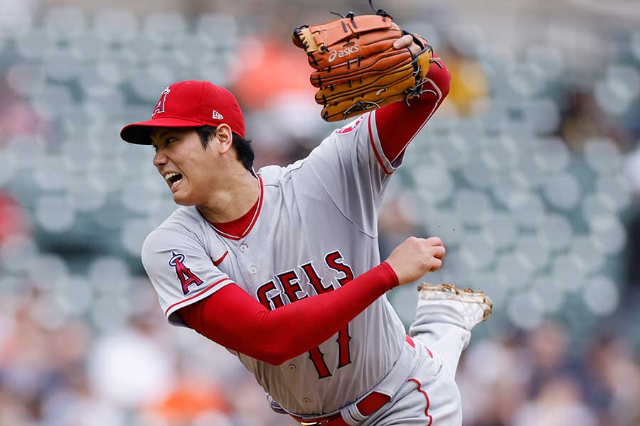 タイガース戦に先発した大谷翔平【写真：Getty Images】