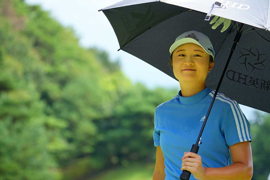 日本女子プロゴルフ選手権コニカミノルタ杯第3日で2位に浮上した森田遥【写真：Getty Images】