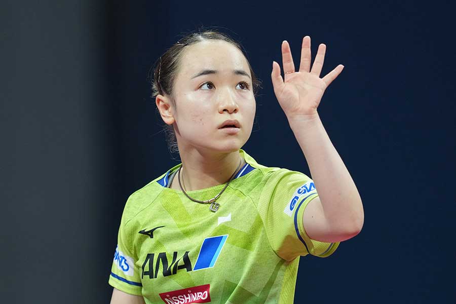 卓球日本女子の伊藤美誠【写真：Getty Images】