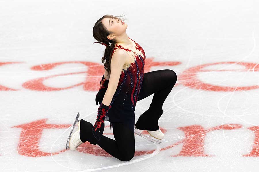 スケートカナダSP8位の紀平梨花【写真：Getty Images】