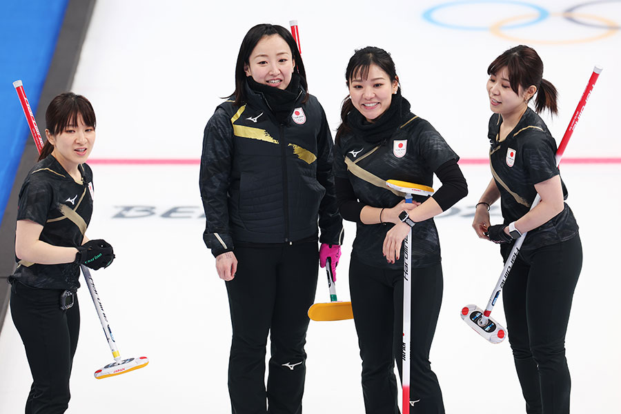 日本女子代表のロコ・ソラーレの選手たち【写真：Getty Images】
