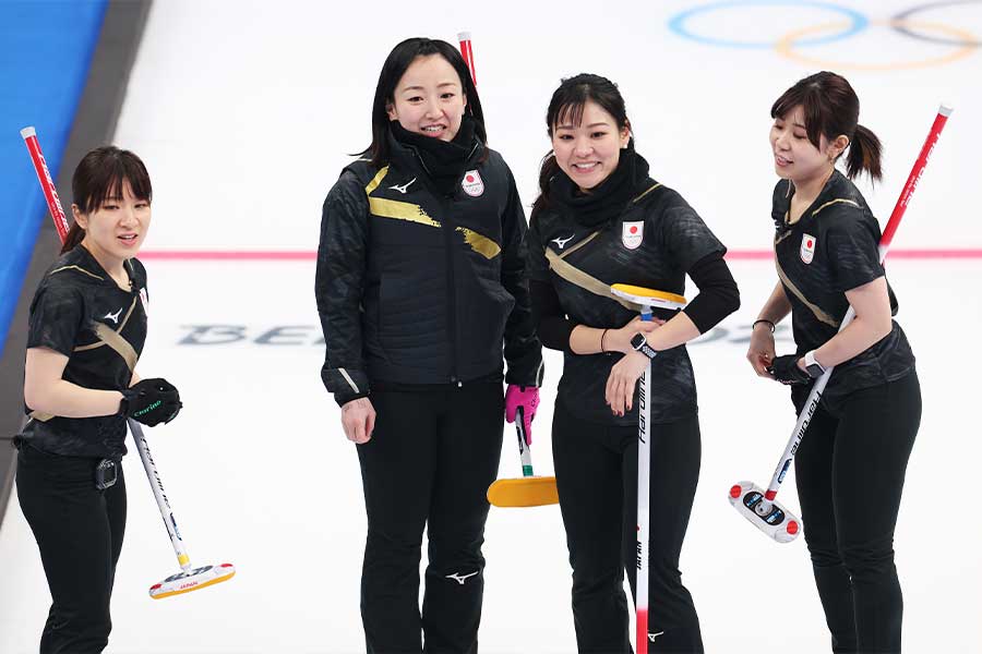日本女子代表のロコ・ソラーレの選手たち（撮影は2月）【写真：Getty Images】