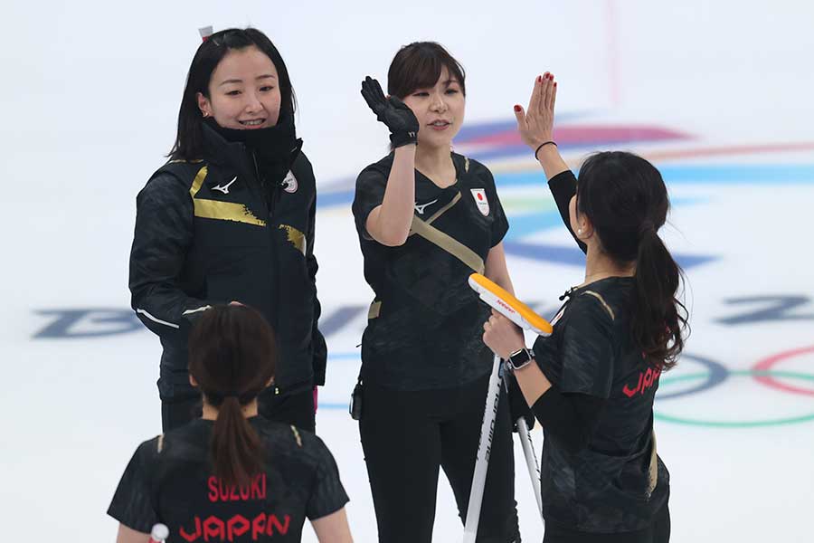 日本女子代表のロコ・ソラーレの選手たち（撮影は2月）【写真：Getty Images】