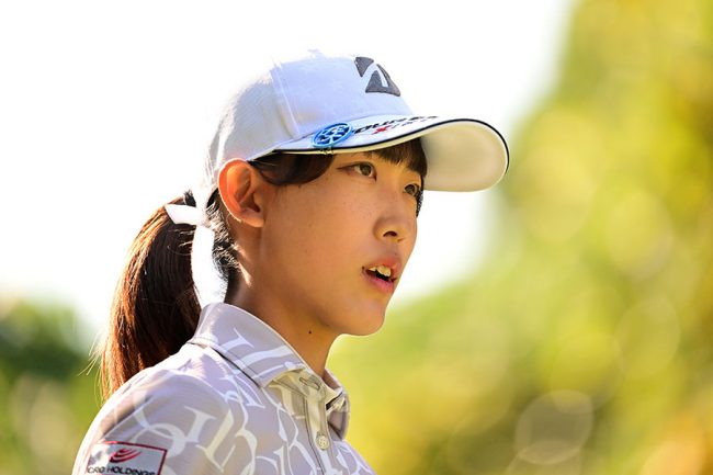 馬場咲希、笑顔があふれた13位発進 女性キャディーには「今日は何され