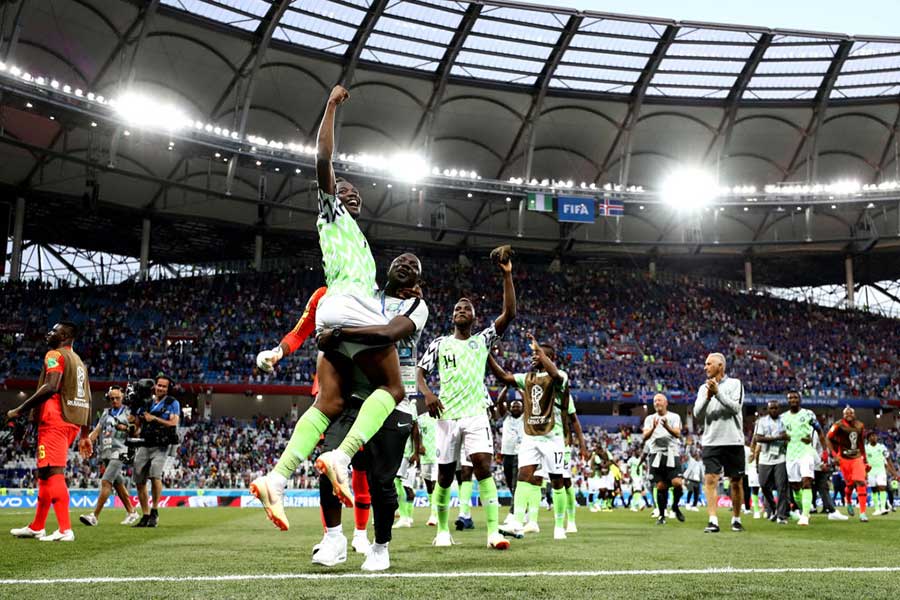 2018年ロシアW杯では1勝2敗で組3位だったナイジェリア代表【写真：Getty Images】