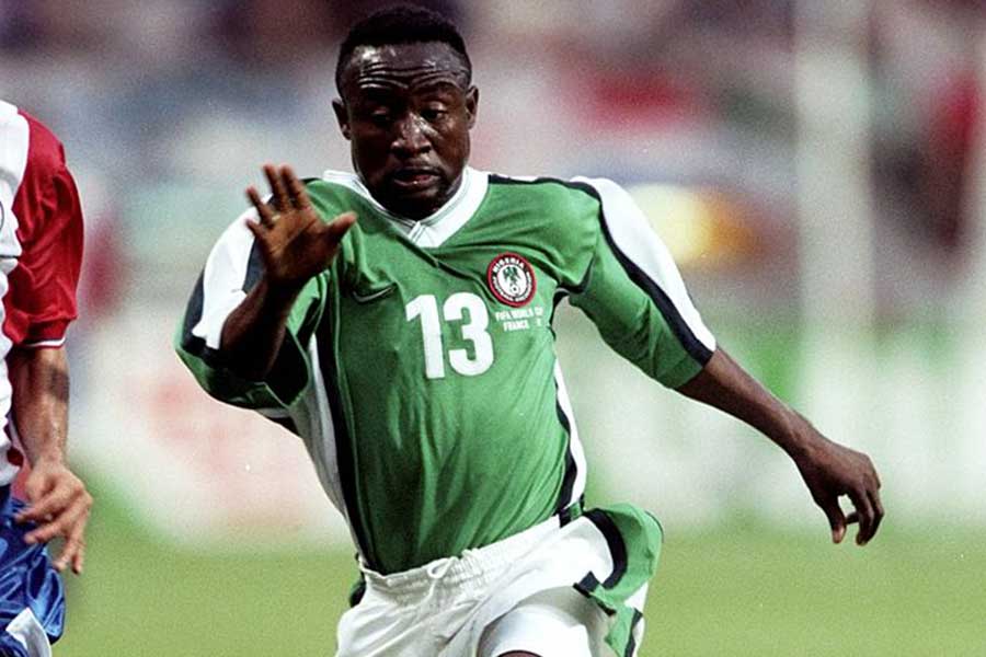 1998年フランス大会に出場したナイジェリア代表FWティジャニ・ババンギダ【写真：Getty Images】