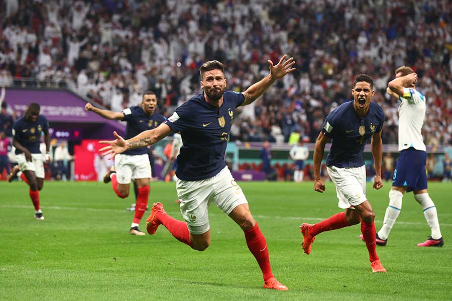 フランスがイングランドに勝利。4強が出揃った【写真：Getty Images】