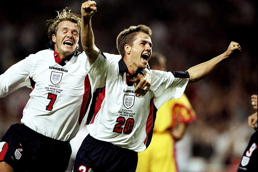1998年フランス大会に出場したイングランド代表FWマイケル・オーウェン【写真：Getty Images】