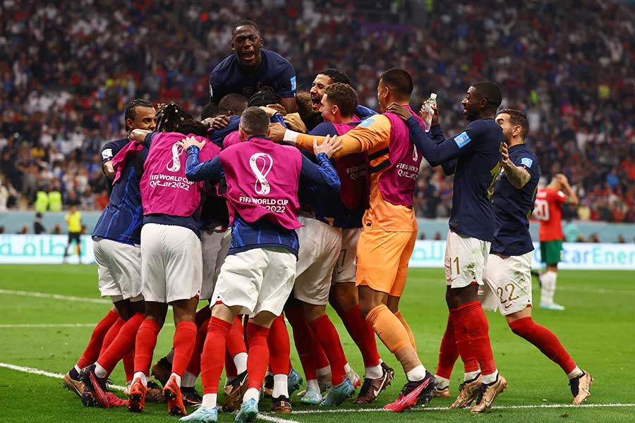 フランスが決勝進出。アルゼンチンと対戦する【写真：ロイター】