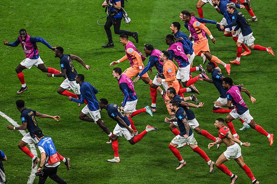 フランスが決勝進出を決めた【写真：Getty Images】