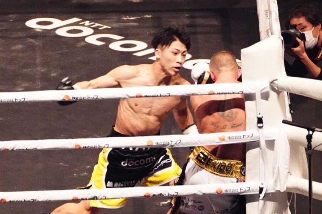 井上尚弥、バトラー戦で衝撃与えた3回の猛攻 SNS「Wiisportsみたい