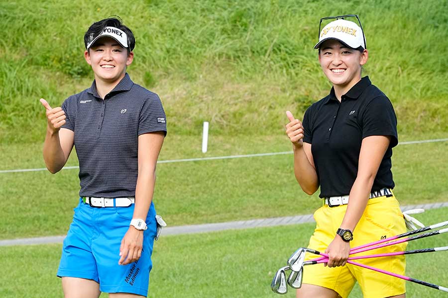 女子ゴルフの岩井姉妹、姉の明愛と妹・千怜【写真：Getty Images】