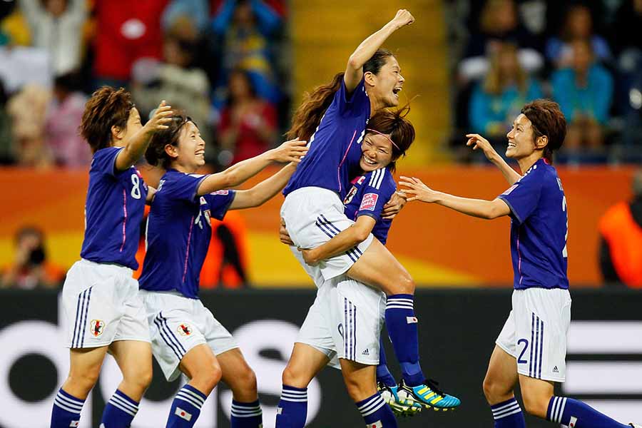 2011年サッカー女子W杯で初優勝を成し遂げたなでしこジャパン【写真：Getty Images】