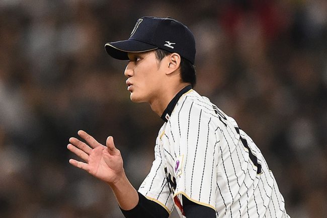 197cm藤浪晋太郎、ちびっ子のため小さくなった