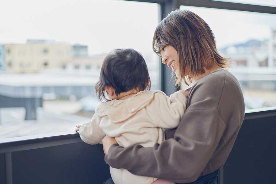 金城にとって生後9か月の愛娘が競技を続けるモチベーションだ【写真：安藤未優】