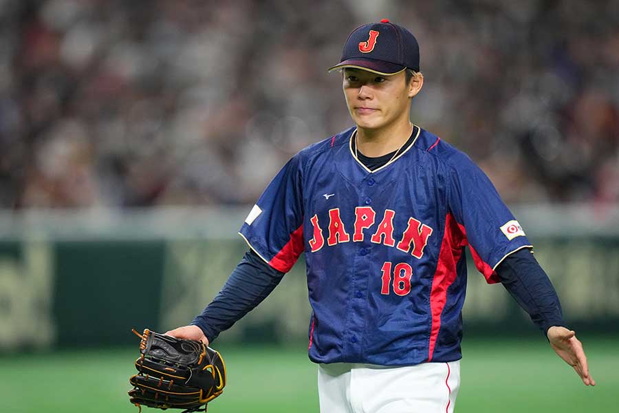 豪州戦に先発した侍ジャパンの山本由伸【写真：Getty Images】