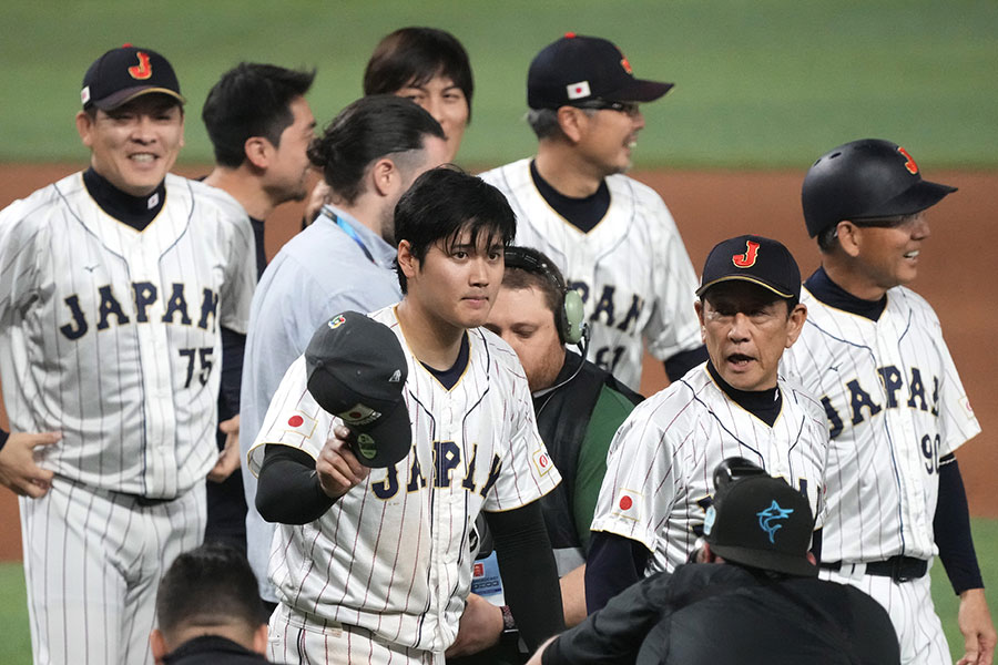 日本代表の栗山英樹監督、大谷翔平ら【写真：Getty Images】