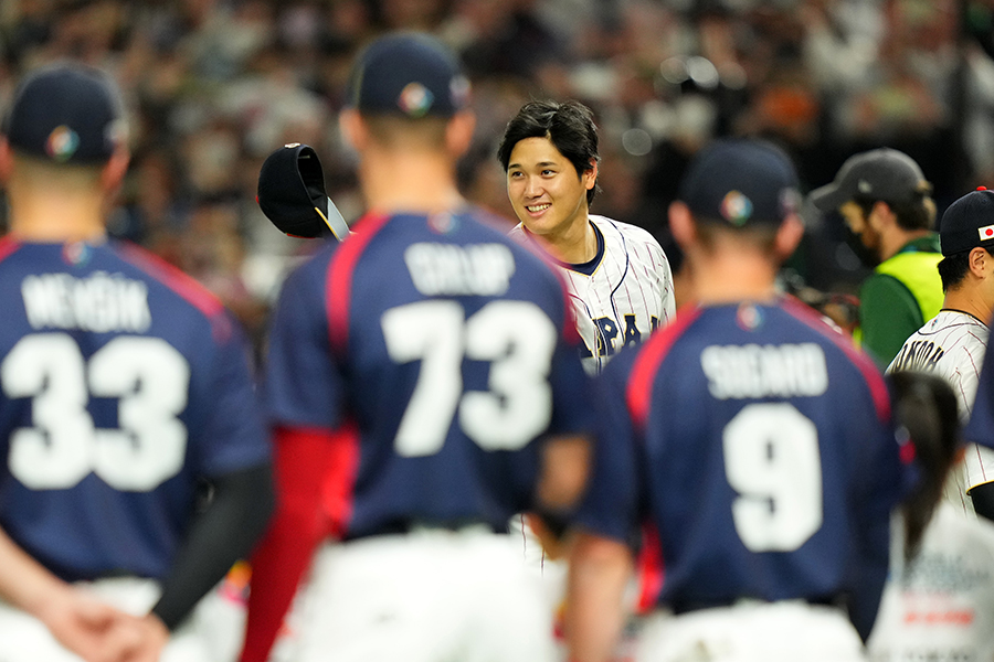 1次ラウンドでチェコと対戦した侍ジャパン【写真：Getty Images】