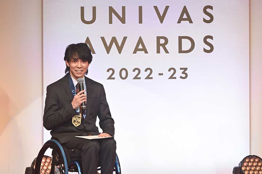 持田温紀さんは「UNIVAS AWARDS 2022-23」でサポーティングスタッフ・オブ・ザ・イヤー最優秀賞を受賞した【写真：大学スポーツ協会提供】