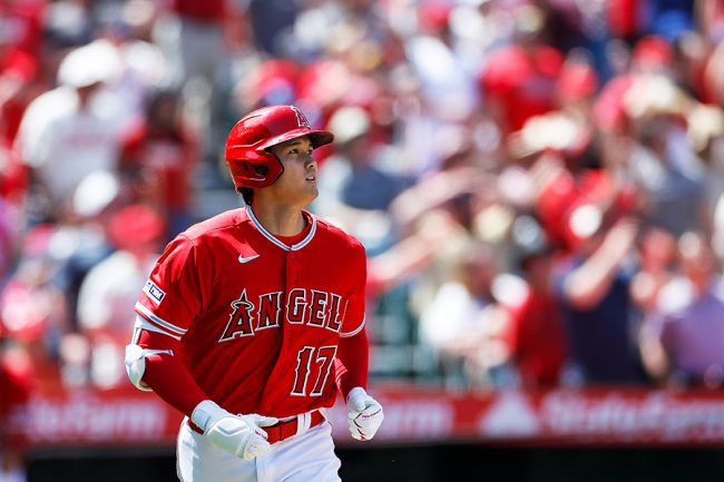 トラウト、大谷翔平に兜をかぶせて満面の笑み 待ち構えた