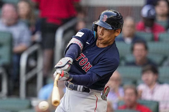 レッドソックス　吉田正尚選手　レプリカユニフォームS　ネイビー 吉田正尚へ、米少年が一生懸命な日本語インタ 日米称賛「オフィシャル