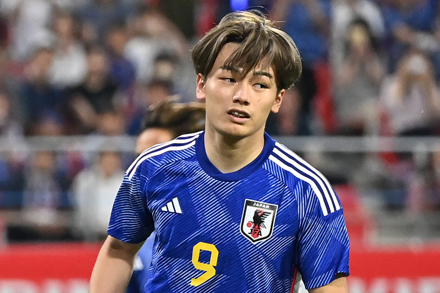 サッカー日本代表のFW上田綺世【写真：Getty Images】