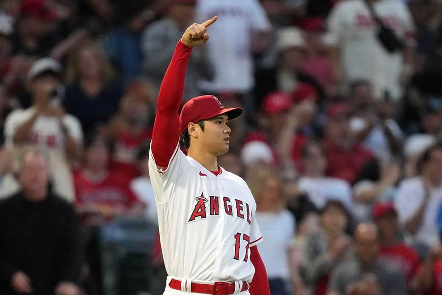 Wソックス戦で今季7勝目をマークしたエンゼルスの大谷翔平【写真：ロイター】