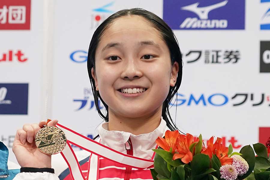 女子200＆400m個人メドレー・成田実生【写真：Getty Images】