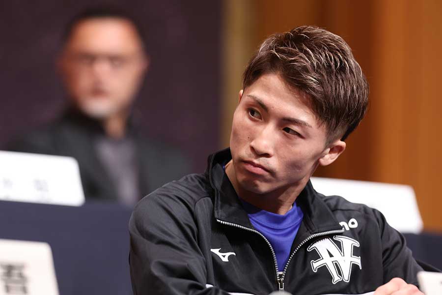 フルトン戦の公式会見に出席した井上尚弥【写真：高橋学】