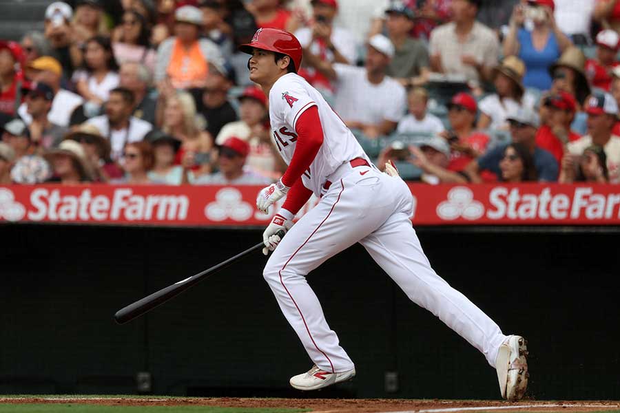 パイレーツ戦で36号を放ったエンゼルスの大谷翔平【写真：ロイター】