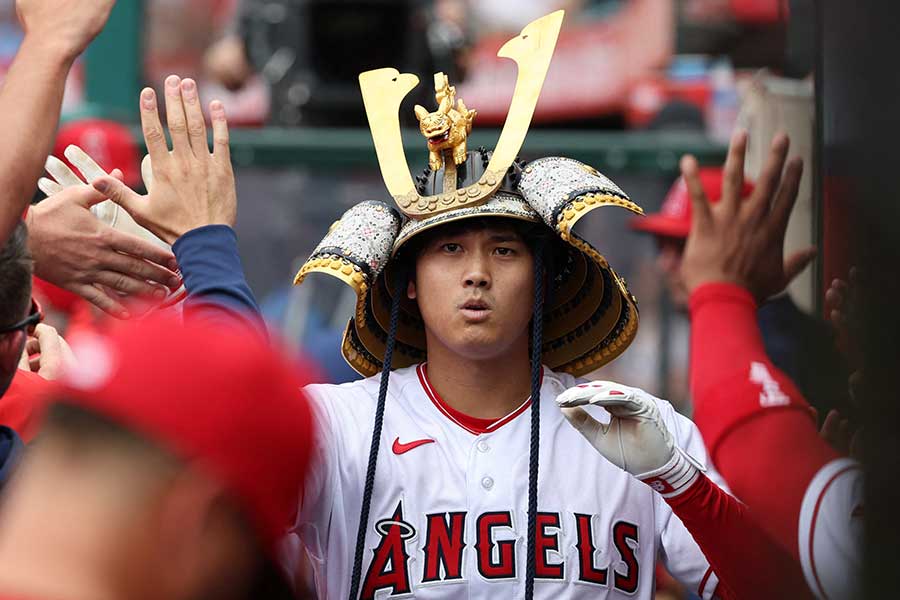 パイレーツ戦で36号を放ったエンゼルスの大谷翔平【写真：ロイター】