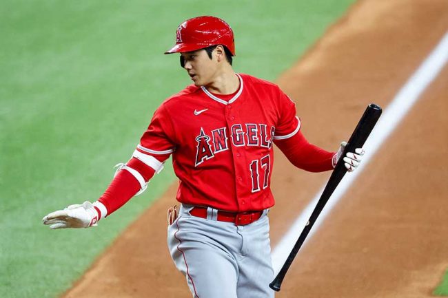 大谷翔平が「スーパーサイヤ人じゃん」 42号ノーヘル弾直後の1枚に日本