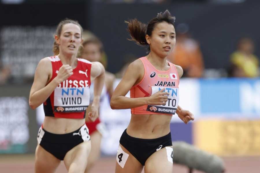 世界陸上に初出場した女子1500メートルの後藤夢【写真：奥井隆史】