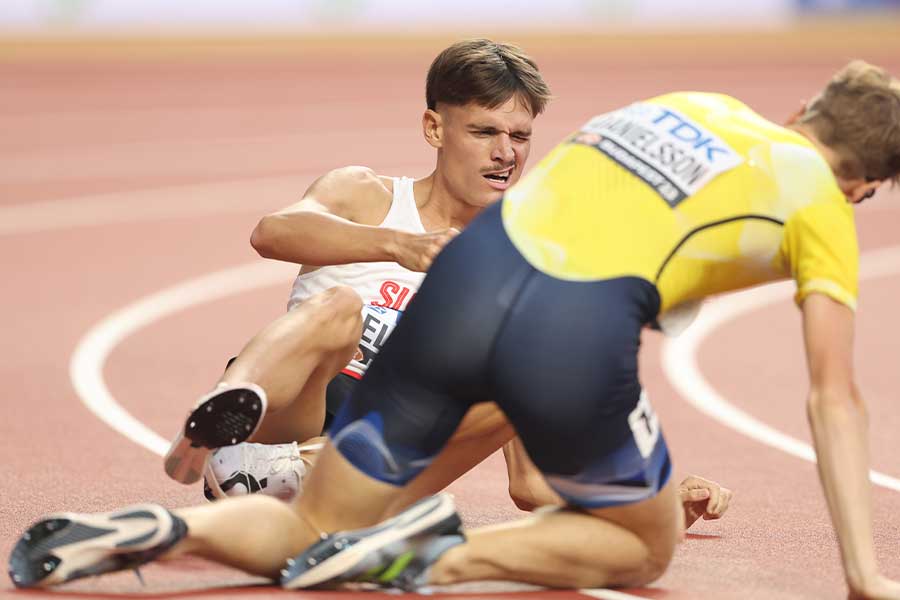 世界陸上男子1500メートル予選で3人が転倒するアクシデントが発生【写真：Getty Images】