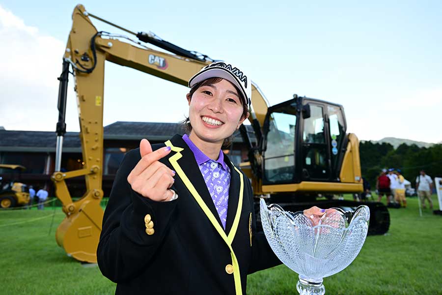 CATレディースでツアー初優勝を果たした蛭田みな美【写真：Getty Images】