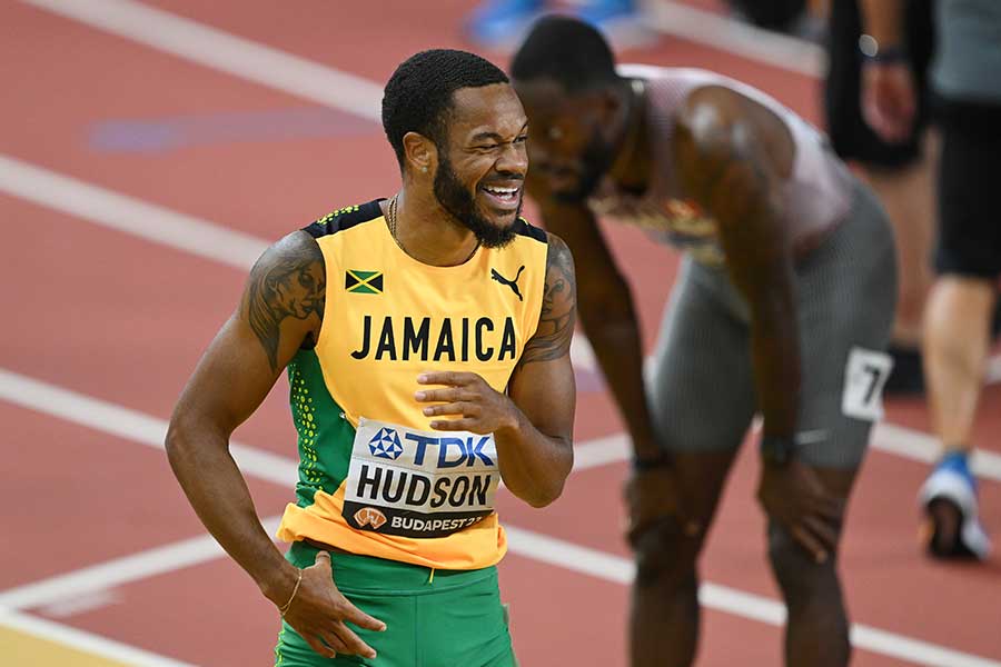 世界陸上・男子200メートル準決勝で走ったアンドリュー・ハドソン【写真：Getty Images】